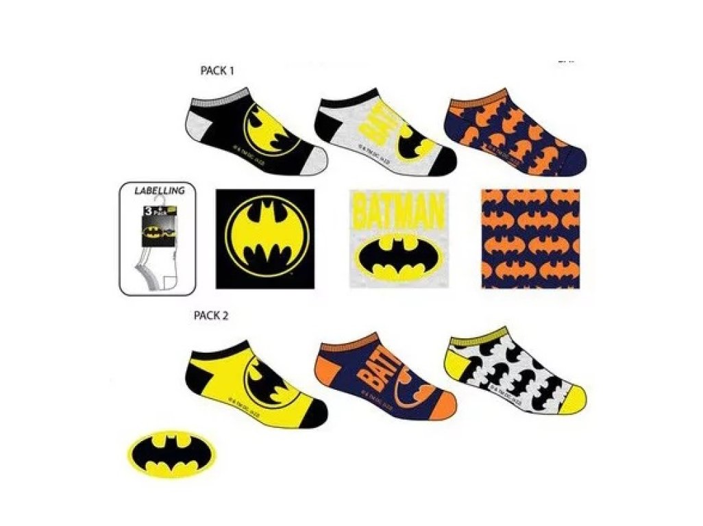 Batman členkové ponožky