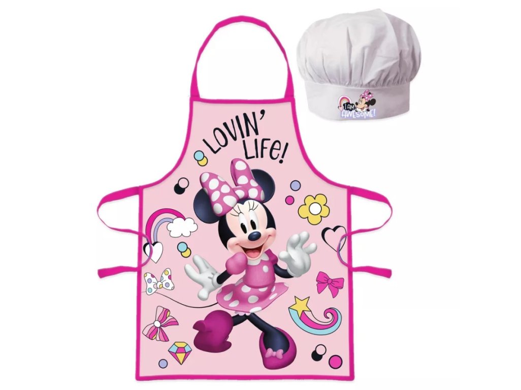 Minnie Mouse kuchárska zástera