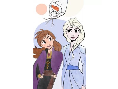 Frozen bavlnený uterák