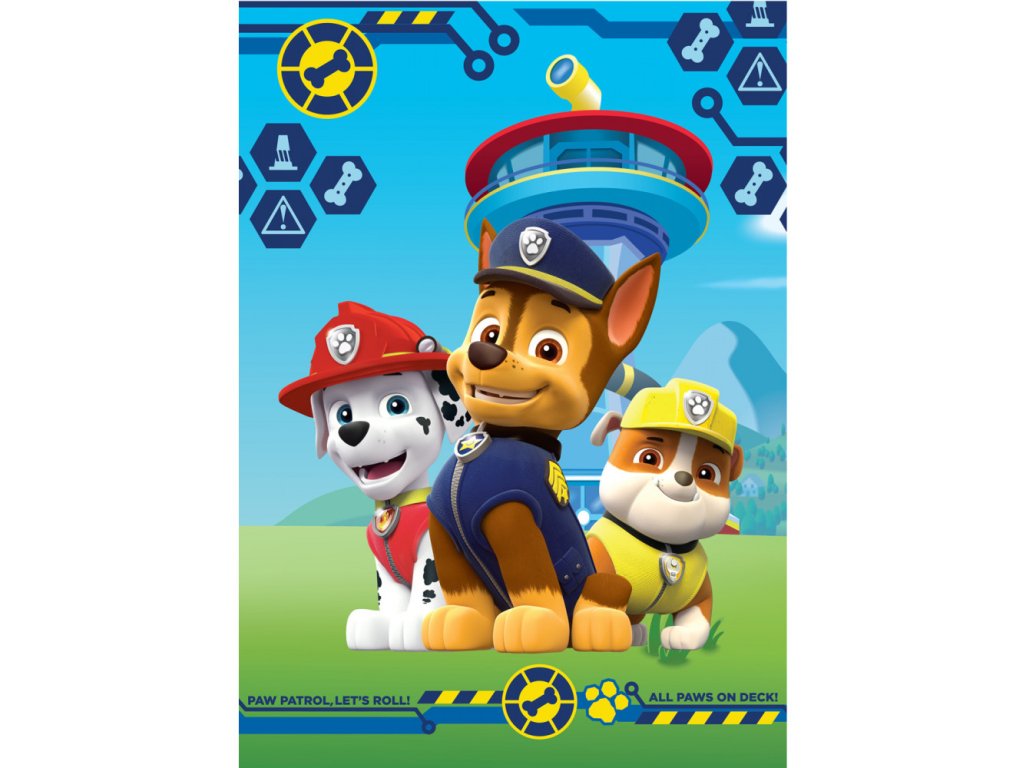 Paw Patrol fleecová deka