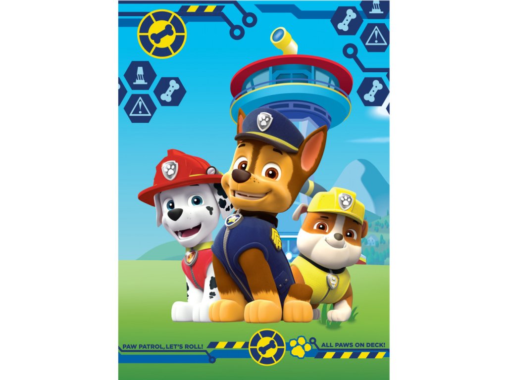 Paw Patrol fleecová deka