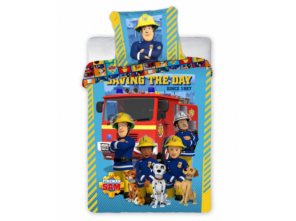 Požiarnik Sam bavlnené obliečky