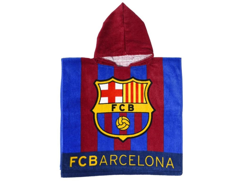FC Barcelona bavlnené poncho