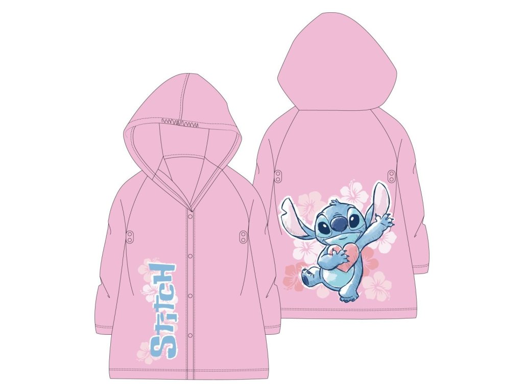 Stitch dievčenský pršiplášť