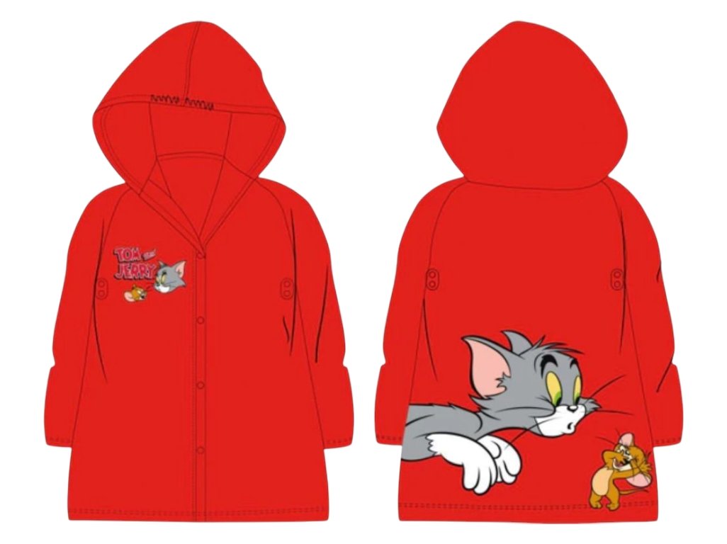 Tom a Jerry chlapčenský pršiplášť