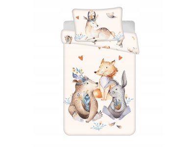 Lesné zvieratká bavlnené obliečky