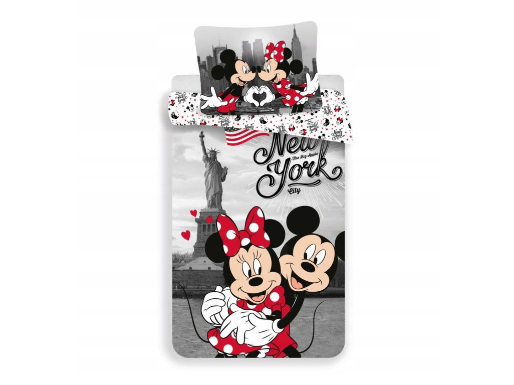 Minnie a Mickey bavlnené obliečky