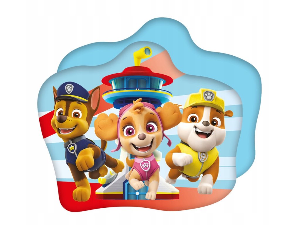 Paw Patrol tvarovaný 3D vankúš