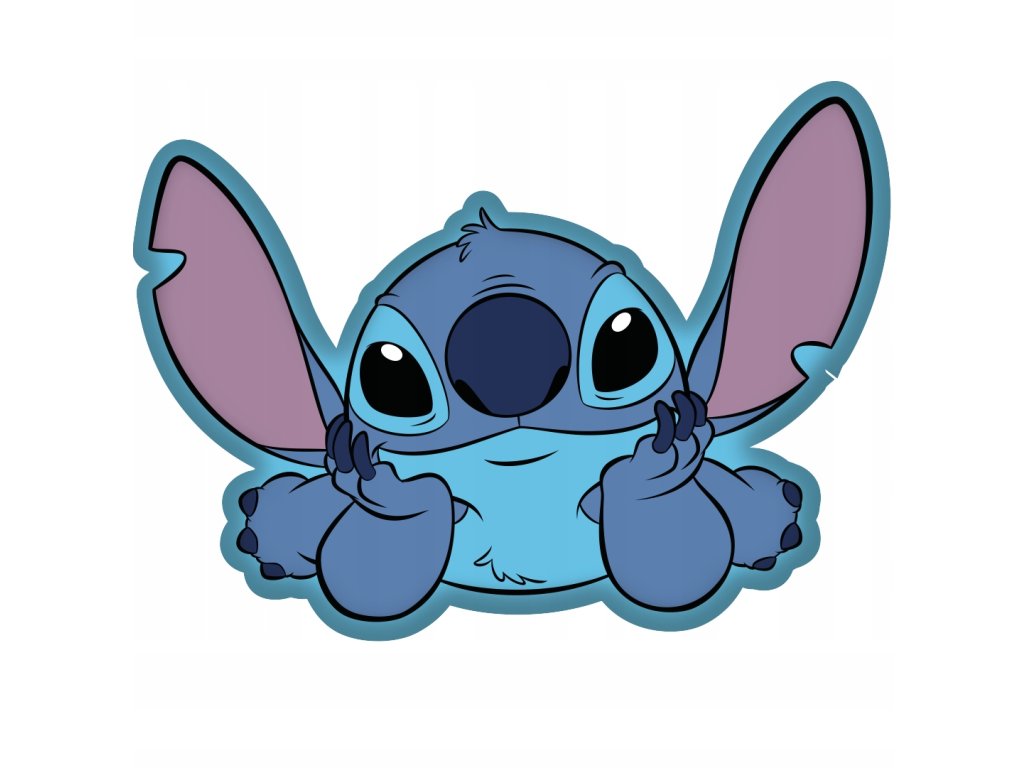 Stitch tvarovaný 3D vankúš