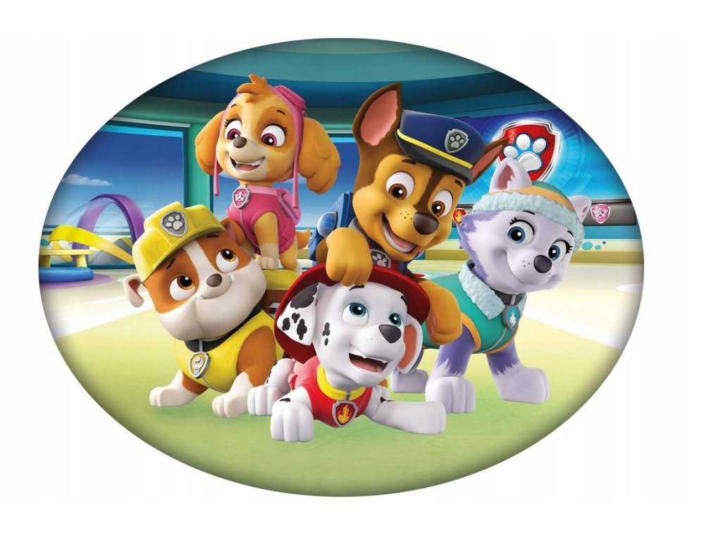 Paw Patrol tvarovaný 3D vankúš