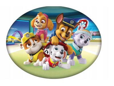 Paw Patrol tvarovaný 3D vankúš