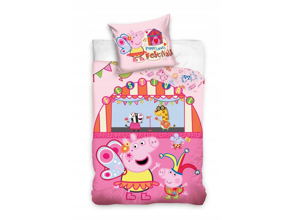 Peppa Pig bavlnené obliečky