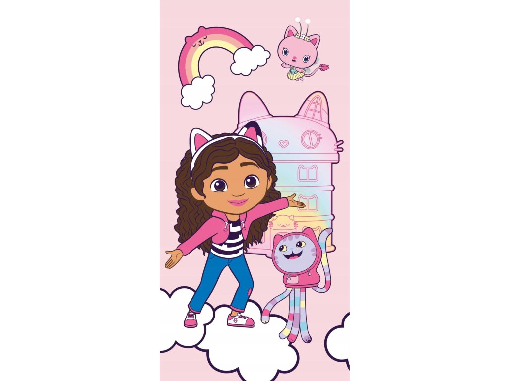 Gabby's Dollhouse bavlnená osuška