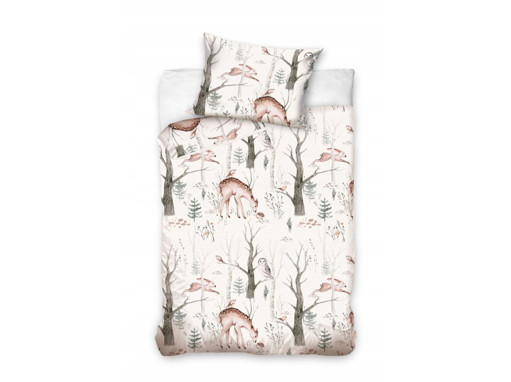 Lesné zvieratá bavlnené obliečky