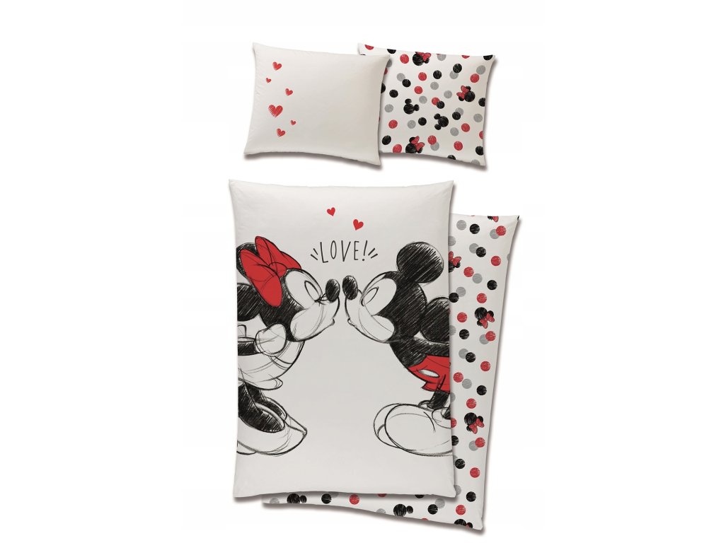 Mickey a Minnie bavlnené obliečky